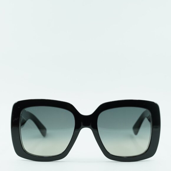 Gucci GG0141SN 001 Sunglasses Black Square Frame, Grey Gradient Lenses main image 7
